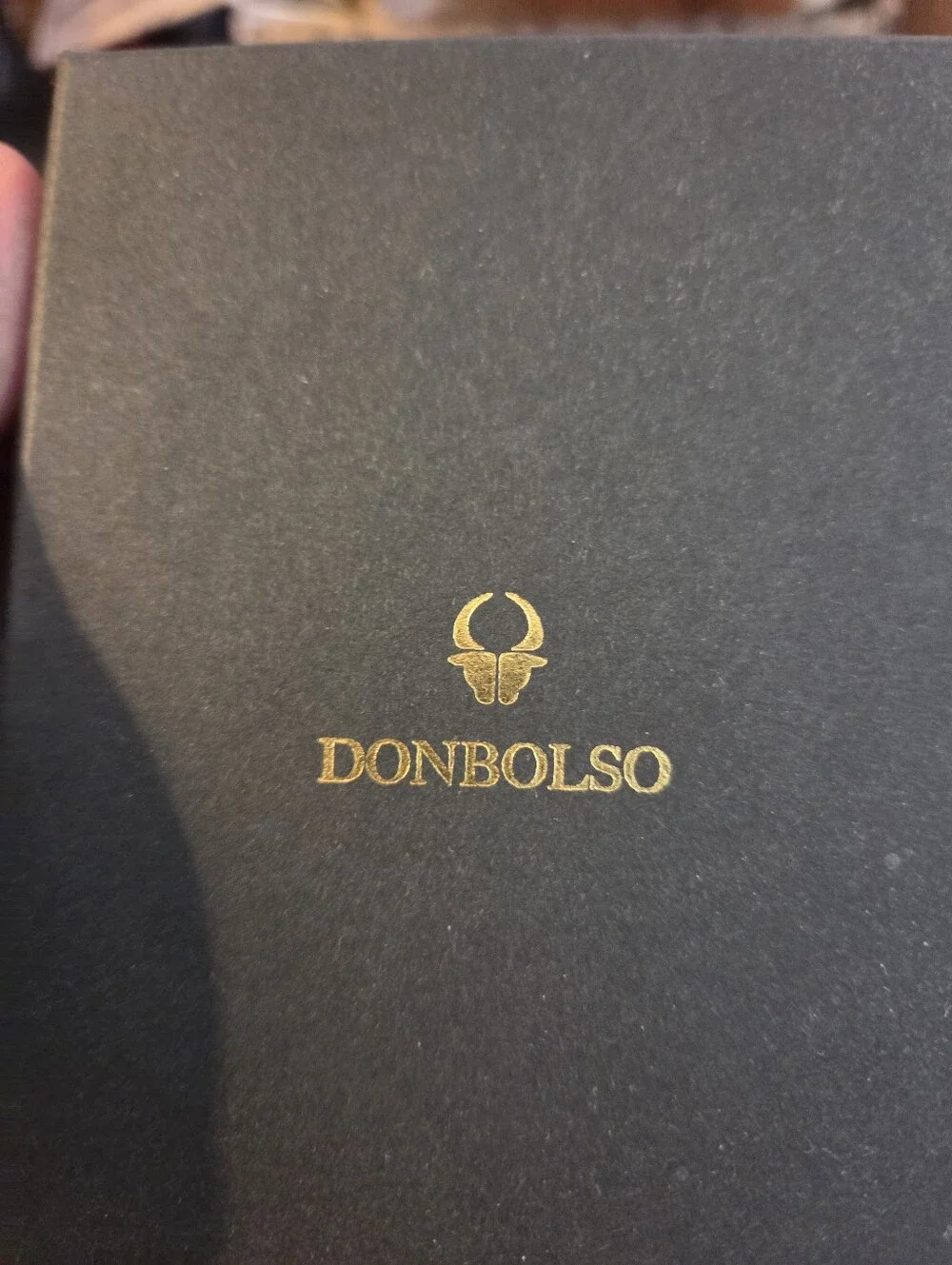 DONBOLSO Leather Wallet Pop Up Card Slot New In Box Christmas Gift